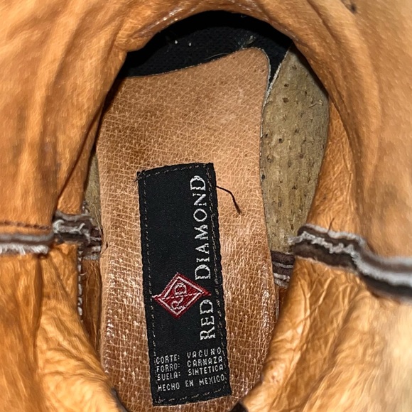 Red diamond♦️Cowboy boots botas vaqueras 7 - Picture 7 of 7